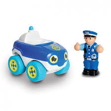 Zoom into fun with Bobby the Police Car! Easy push-along play and a friendly cop figure for little hands to explore.