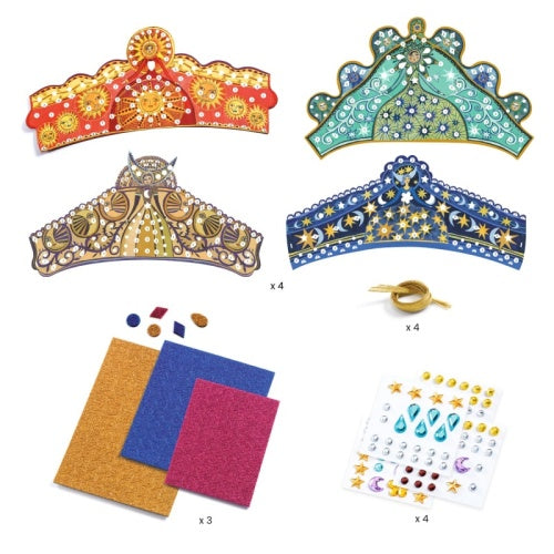 Djeco DJ07909 Do It Yourself Mosaic Tiaras Enchantress