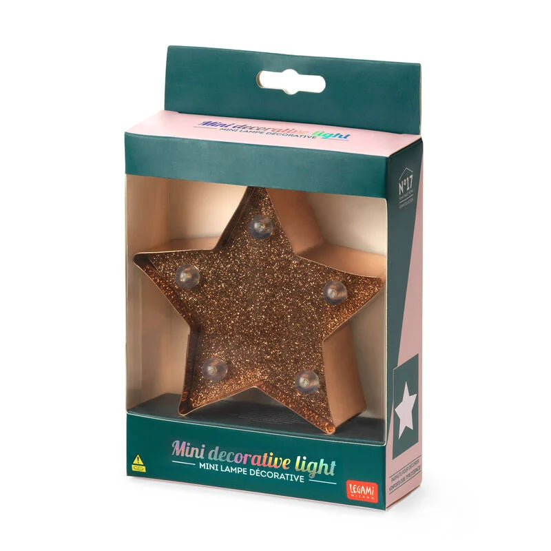 Create a magical atmosphere with a glittery mini star light, perfect for bedrooms, desks, or party décor!