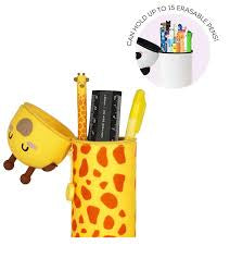Legami kawaii 2-in-1 Soft Silicone Pencil Case - Giraffe,