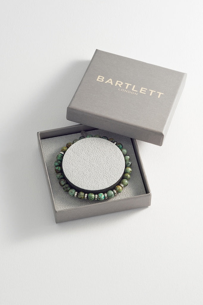 Estella Bartlett 6mm LIght Green Moss Beaded Bracelet