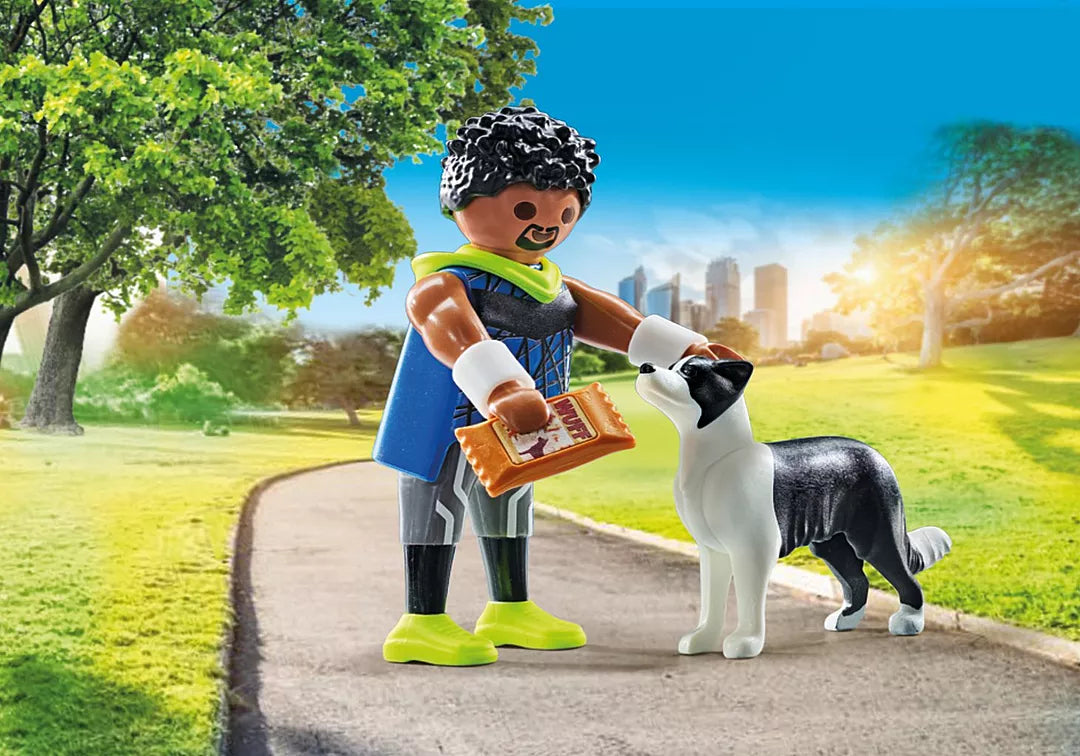 Playmobil myLife - Jogger with Border Collie