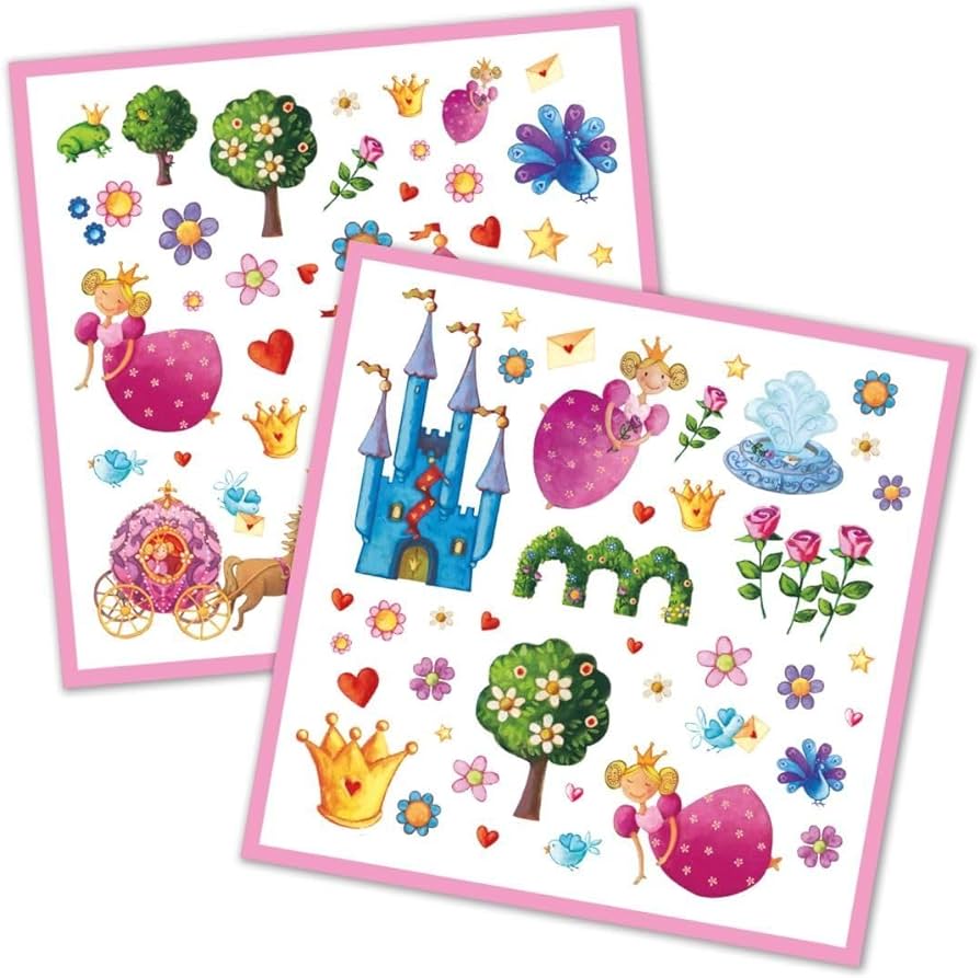 Djeco DJ08830 Princess Stickers