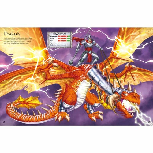 Usborne Build Your Own Dragons & Fantasy Warriors Sticker Book