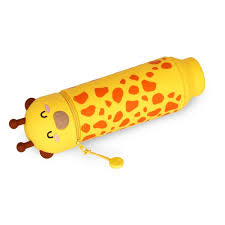 Legami kawaii 2-in-1 Soft Silicone Pencil Case - Giraffe,