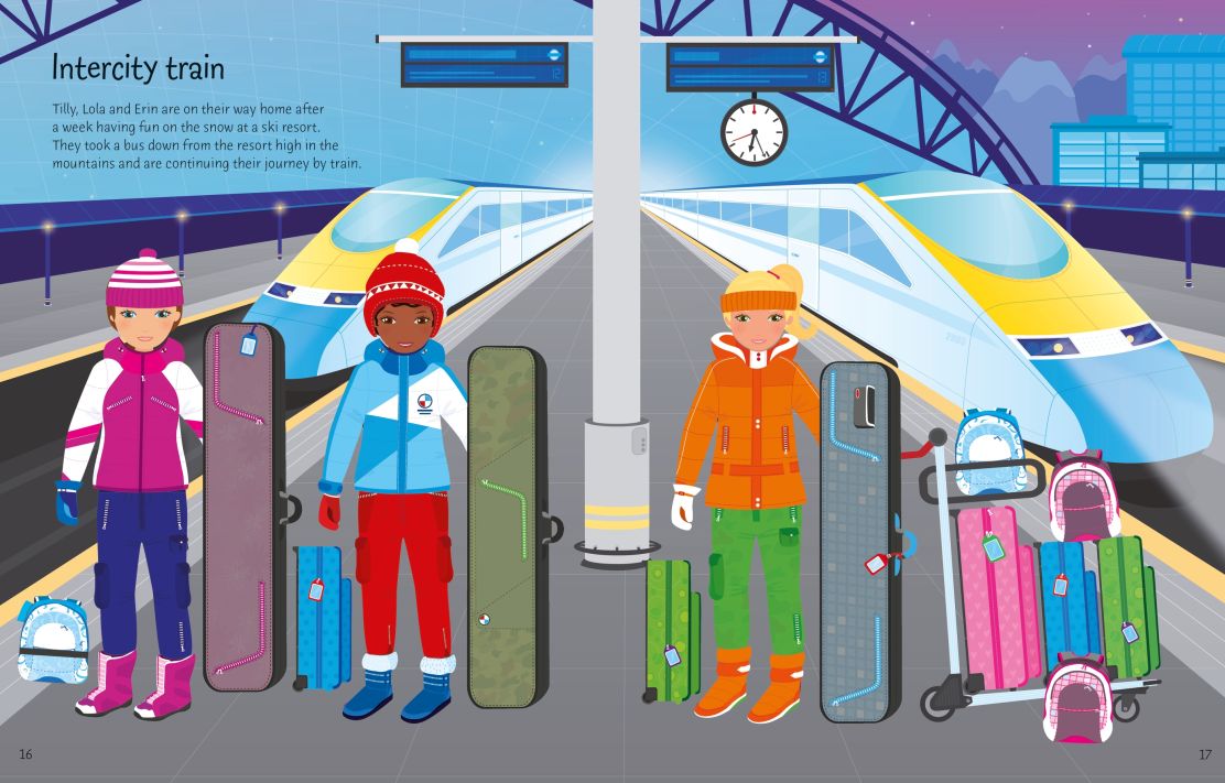 Usborne Sticker Dolly Dressing Travel