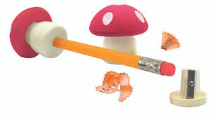 Legami Magic Mushroom Pencil Sharpener with Eraser