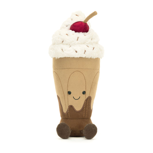 With a creamy, rich design and a bubbly, smiling face, the Jellycat Amuseables Marin Chocolate Milkshake charm is pure fun and sweetness.