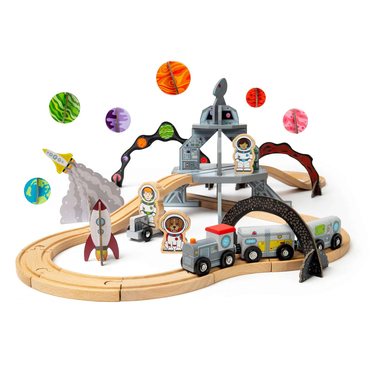 Bigjigs Space Train Set