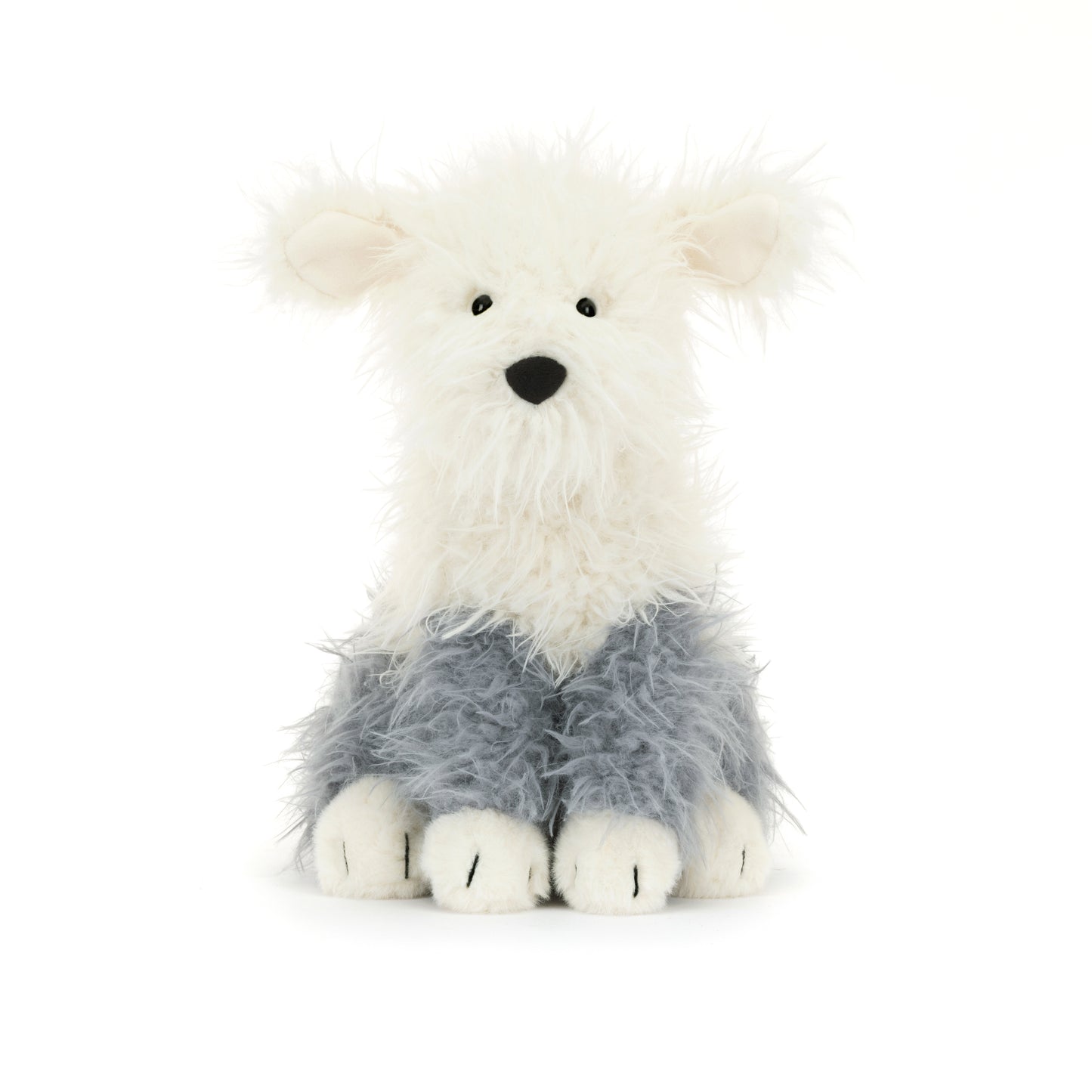 Ewert Sheepdog is full of charm with his textured coat and friendly face. Loyal, fluffy, and always up for a snuggle or adventure.