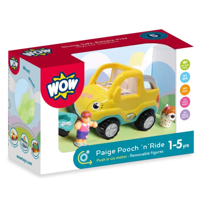 Hop on with Paige and her playful pup! This colorful ride-on adventure brings giggles, wobbly rides, and tail-wagging fun.