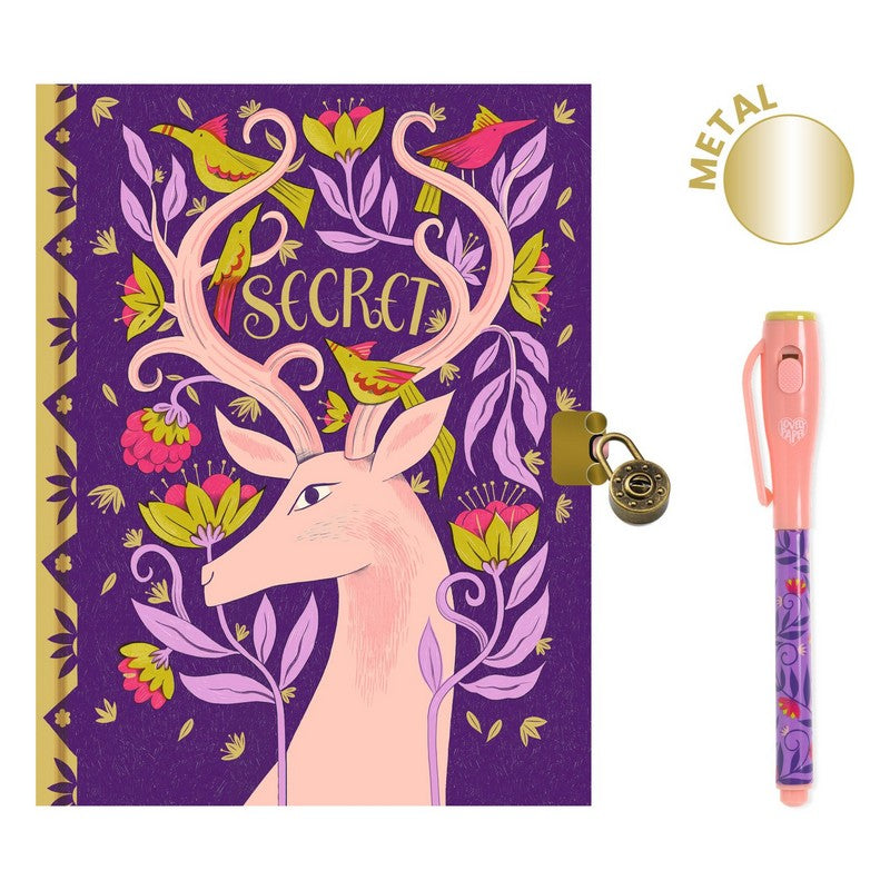 A stylish diary with a lock, perfect for recording daily adventures or keeping your secrets secure in a beautifully crafted book.