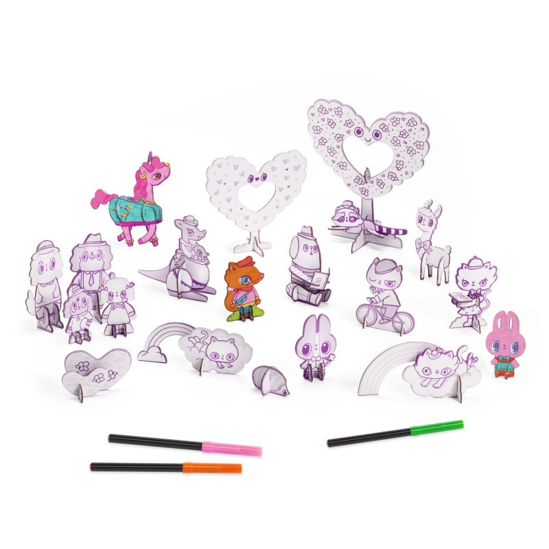 Djeco DJ08007 Colour. Assemble. Play Kawaii World