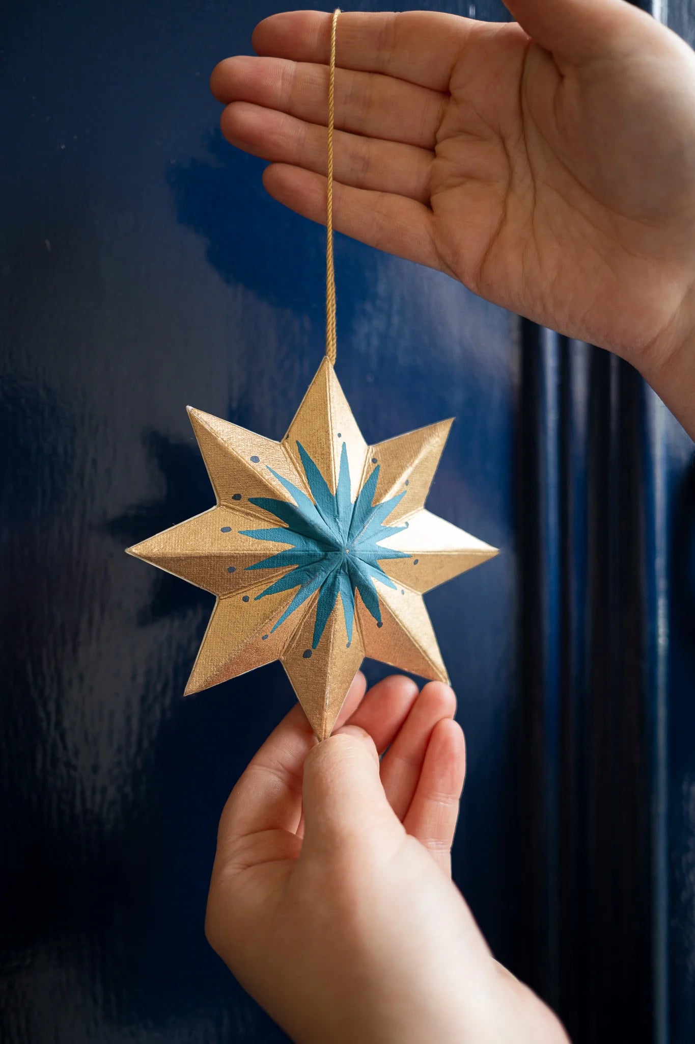 East End Press Golden Star Board Ornament