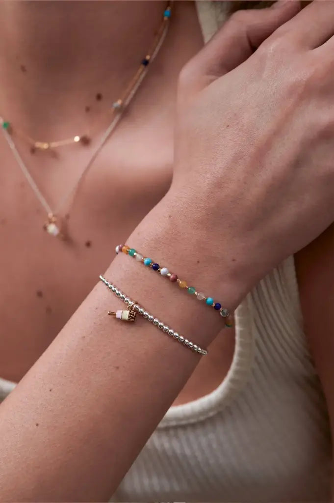Estella Bartlett Wellness Mixed Gemstone Amelia Bracelet