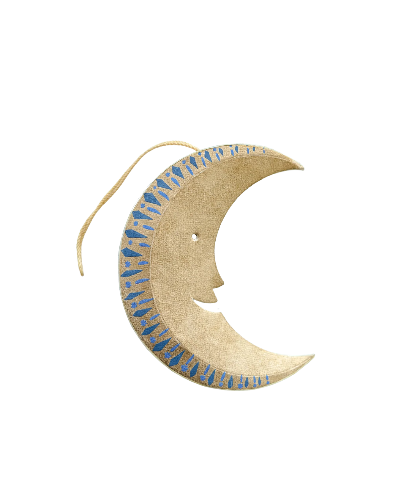 East End Press Golden Man on the Moon Board Ornament