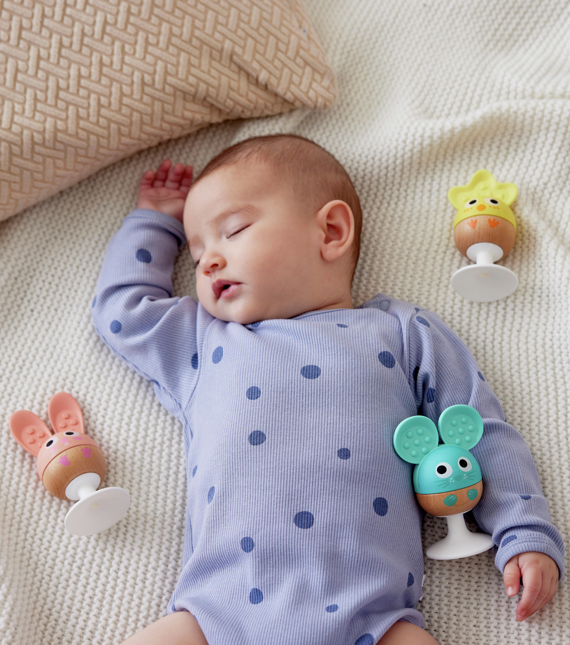 Hape Cherry Critter Rattle Trio