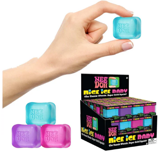 Chill out with a frosty squeeze! This cool-toned, jelly-soft orb brings breezy calm and icy fun to restless hands anytime.