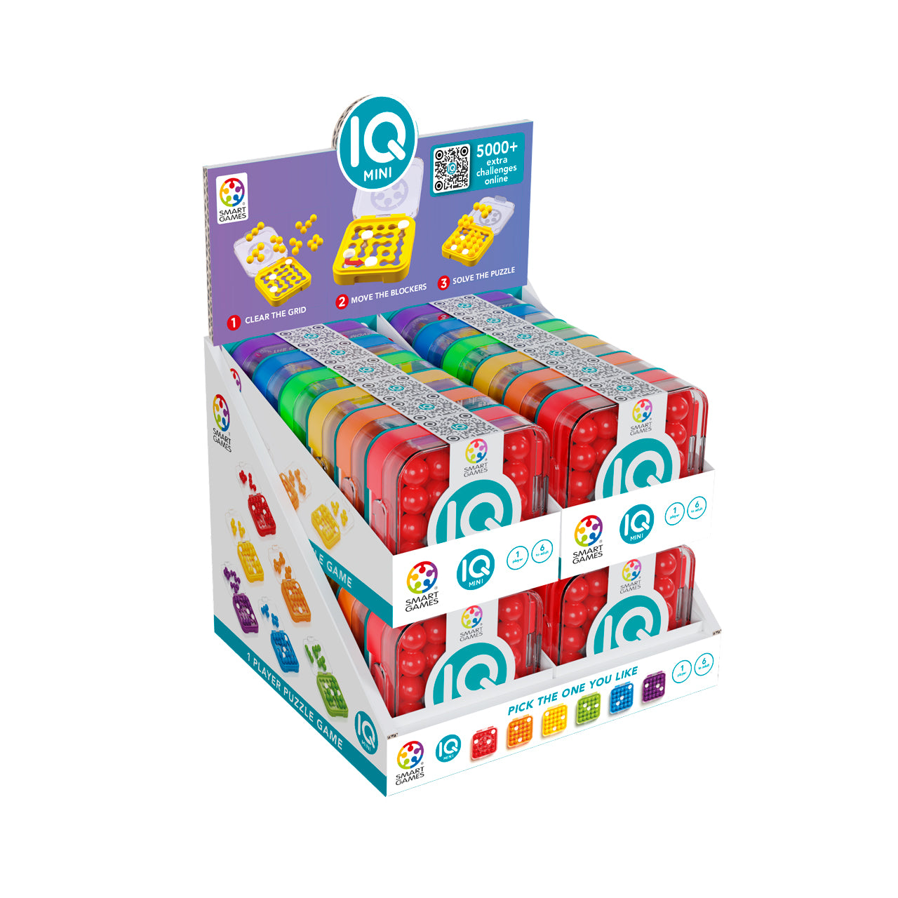 Small in size, big on challenge! IQ Mini offers 120 thought-provoking puzzles to boost your logic and problem-solving skills anywhere.