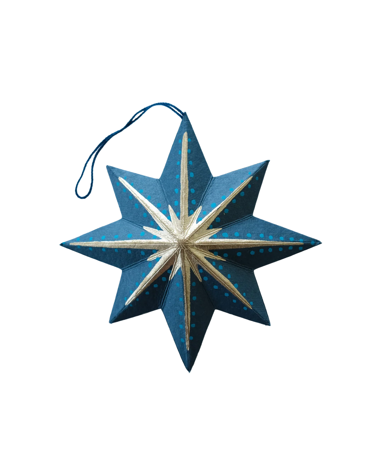 East End Press Midnight Blue Twinkling Star Board Ornament