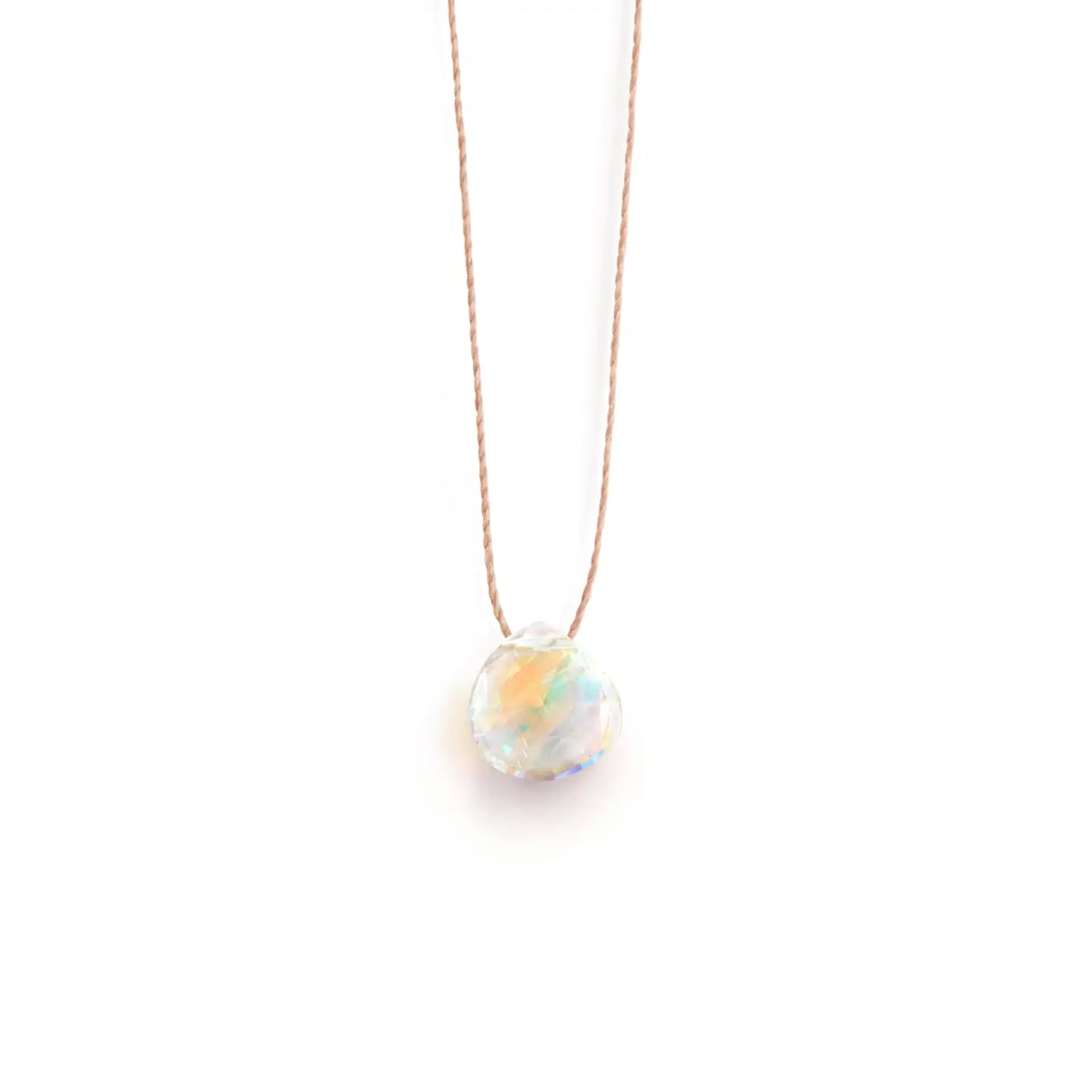 Wanderlustlife Jewellery - Rainbow Quartz Fine Cord Necklace