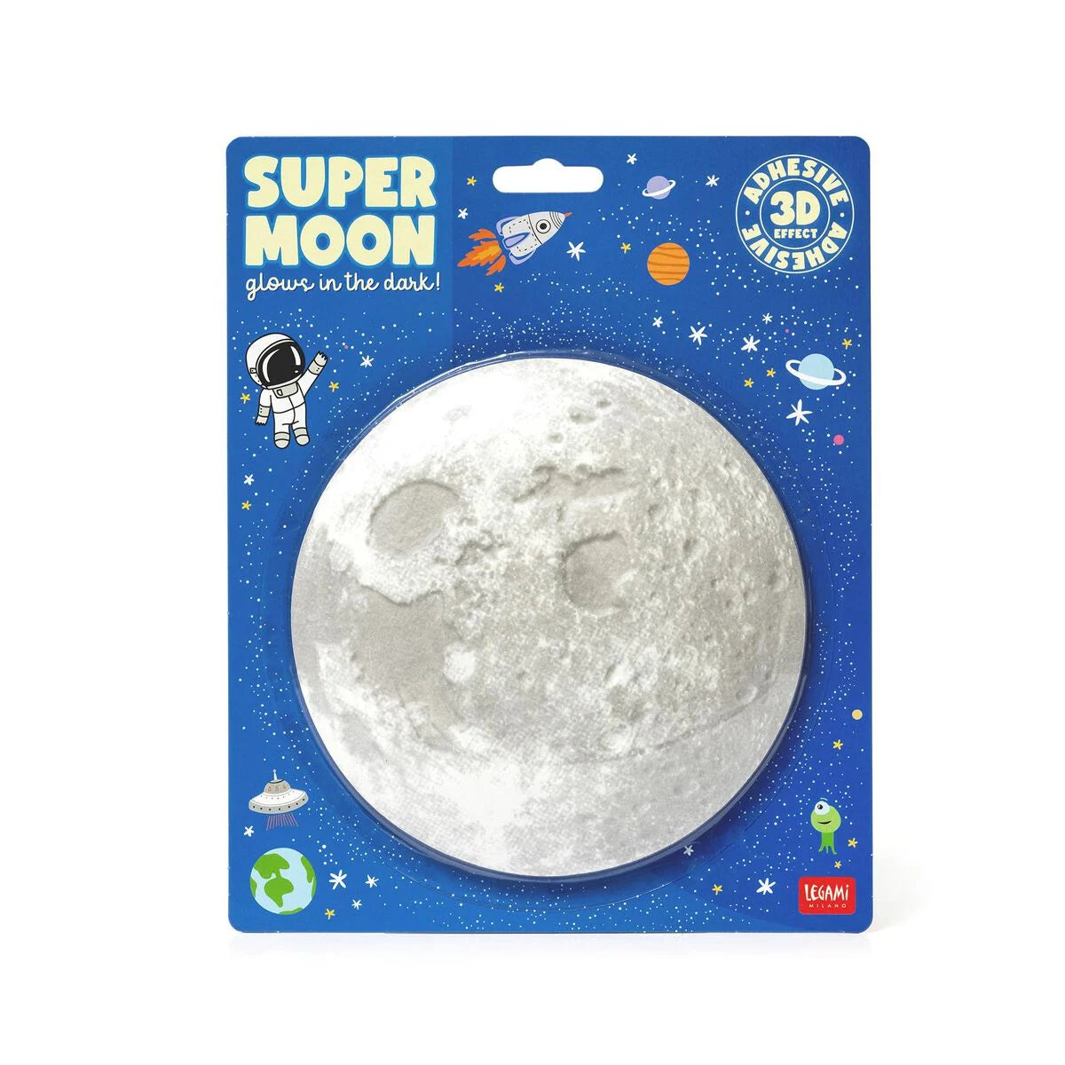 Illuminate your writing with this gel pen featuring a glowing Super Moon design. Smooth ink and easy erasing for creative, vibrant notes.