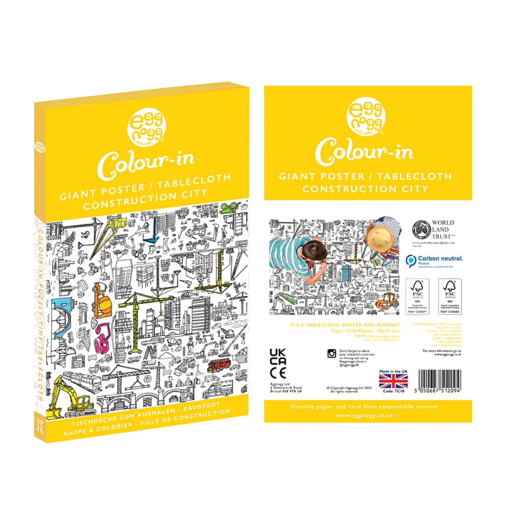 Giant Poster / Tablecloth – Construction City