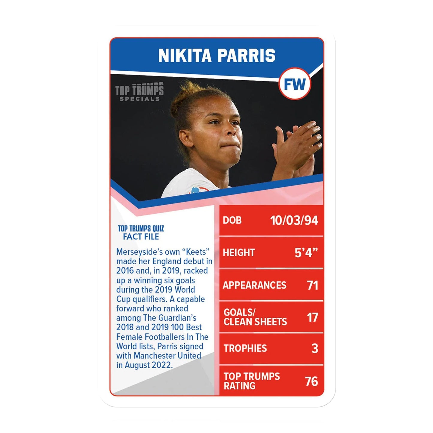 Top Trumps England Womens Stars