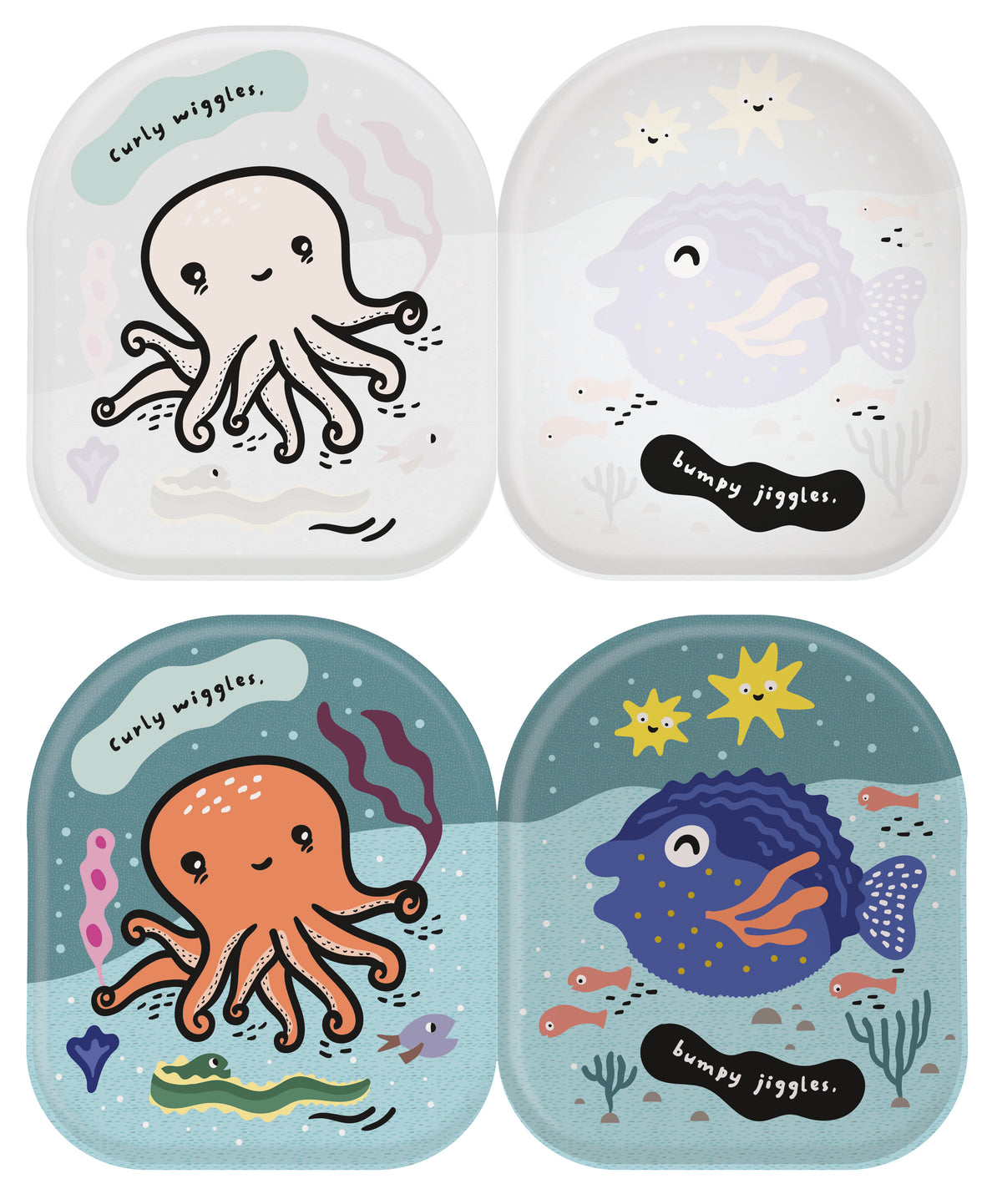 Wee Gallery Colour Change Bath Books - Octopus & Friends
