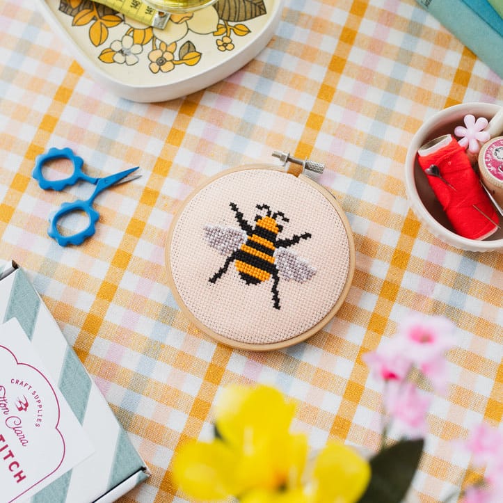 Cotton Clara Bee Cross Stitch Kit