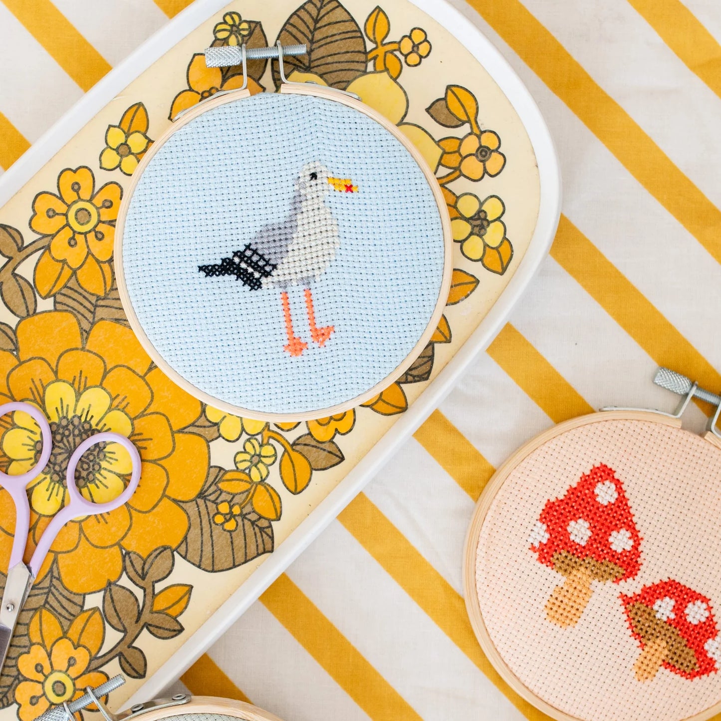 Cotton Clara Seagull Cross Stitch Kit