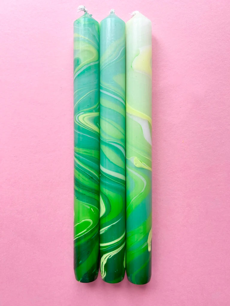 The Colour Emporium GREEN LEAVES - MARBLED