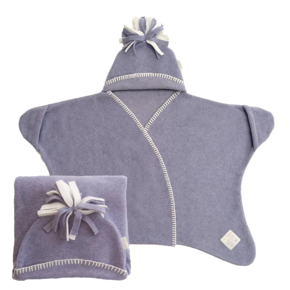 Tuppence and Crumble Star Baby Wrap Small Lavender