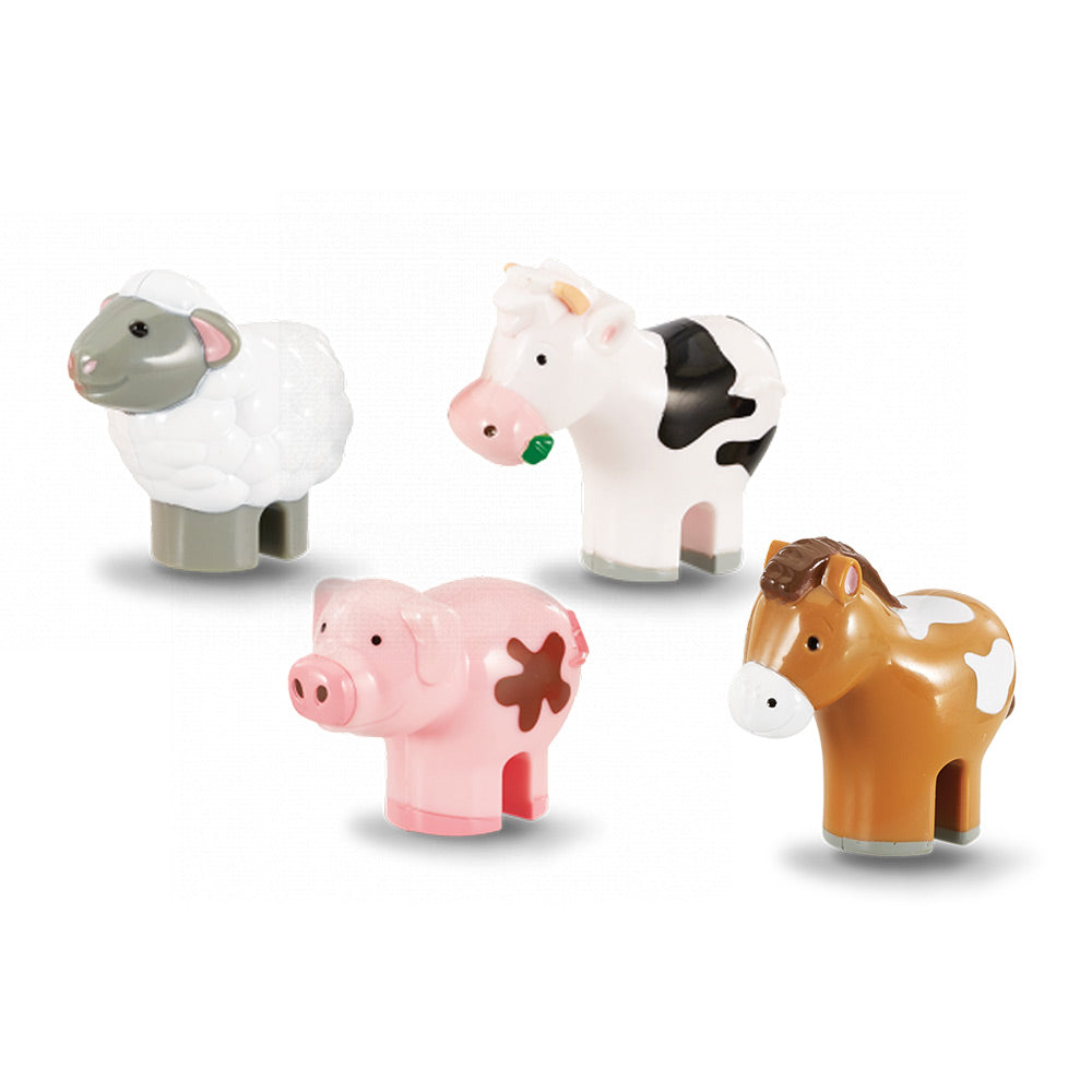 The Farm Animal Set brings the countryside to life! 4 playful animals and a barn for hours of imaginative, farmyard fun.