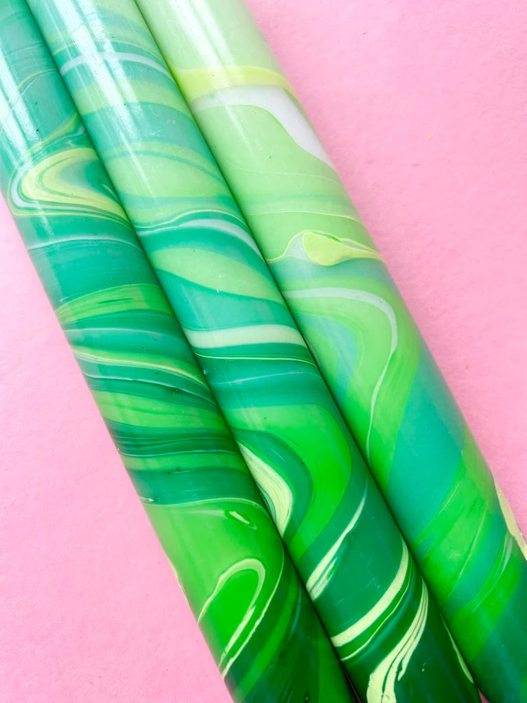 The Colour Emporium GREEN LEAVES - MARBLED