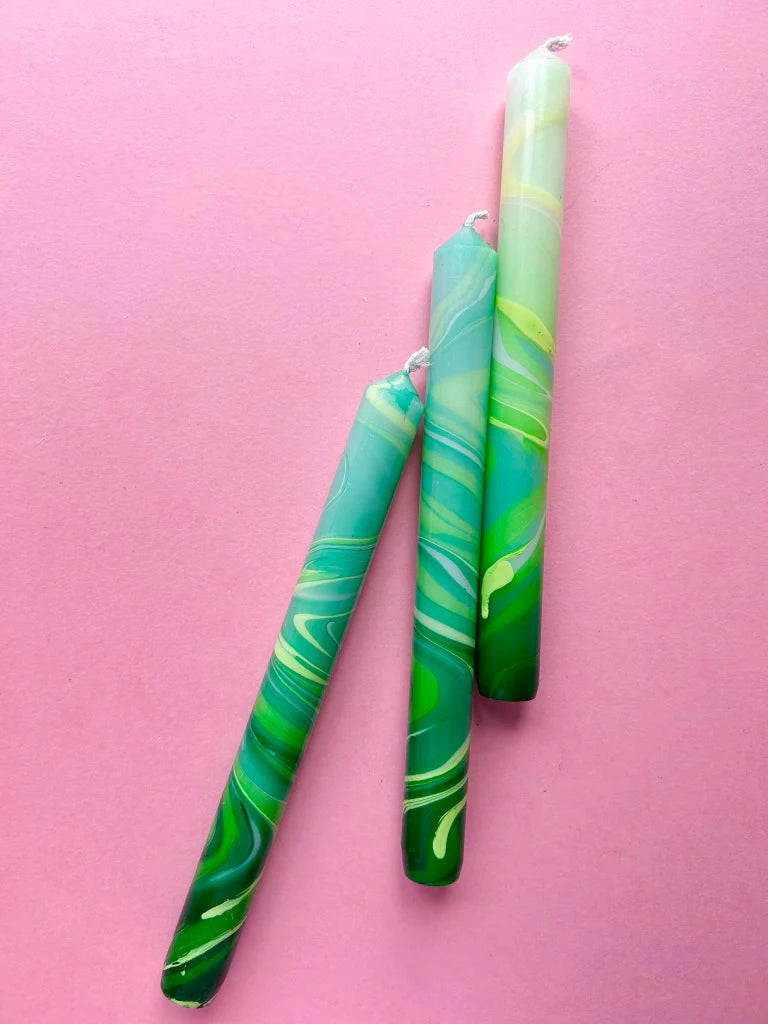 The Colour Emporium GREEN LEAVES - MARBLED