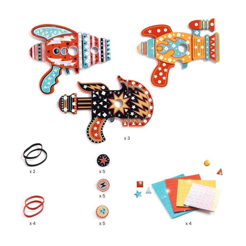 Djeco Mosaics Djeco DJ07913 Do It Yourself Kosmik Mosaic Launchers (7904775471352)