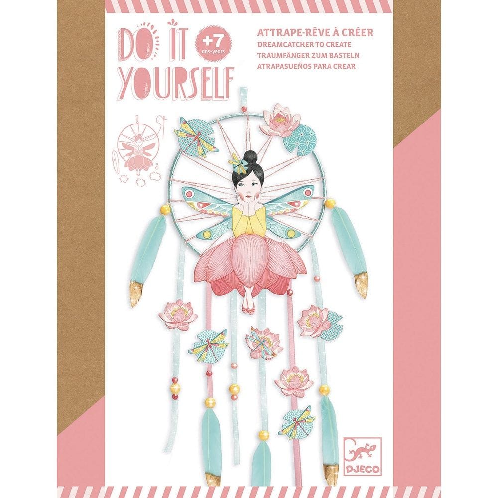 Wigwam Toys Brighton Art & Craft Kits Djeco DJ07963 Do It Yourself Lotus Fairy Dream Catcher (7462958006520)