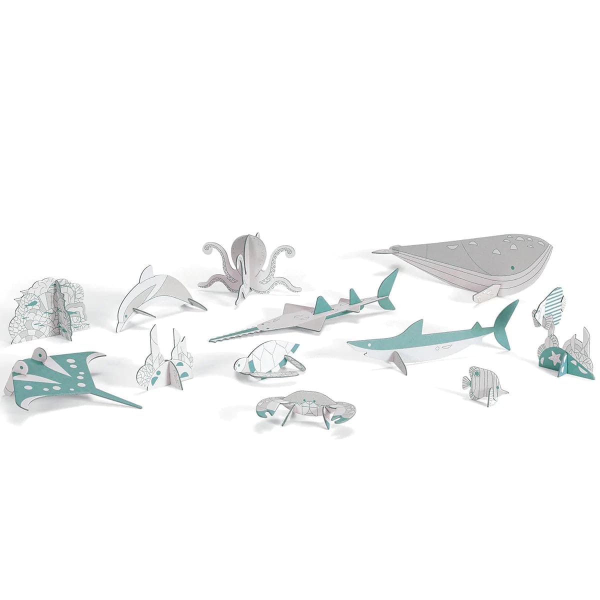 Djeco Creative Toy Djeco DJ08002 Sea Life Colour Assemble Play (7875790274808)