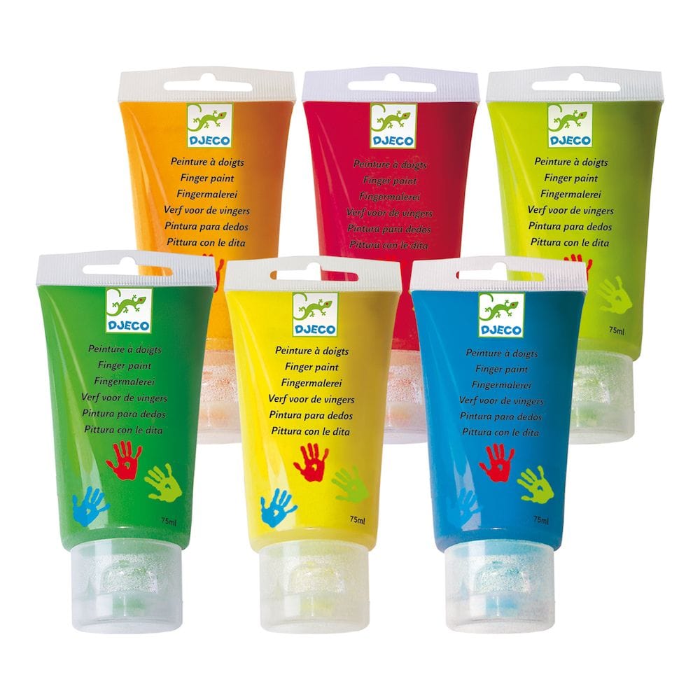 Djeco Finger Paint Djeco DJ08860 6 Tubes of Finger Paint (7463028949240)