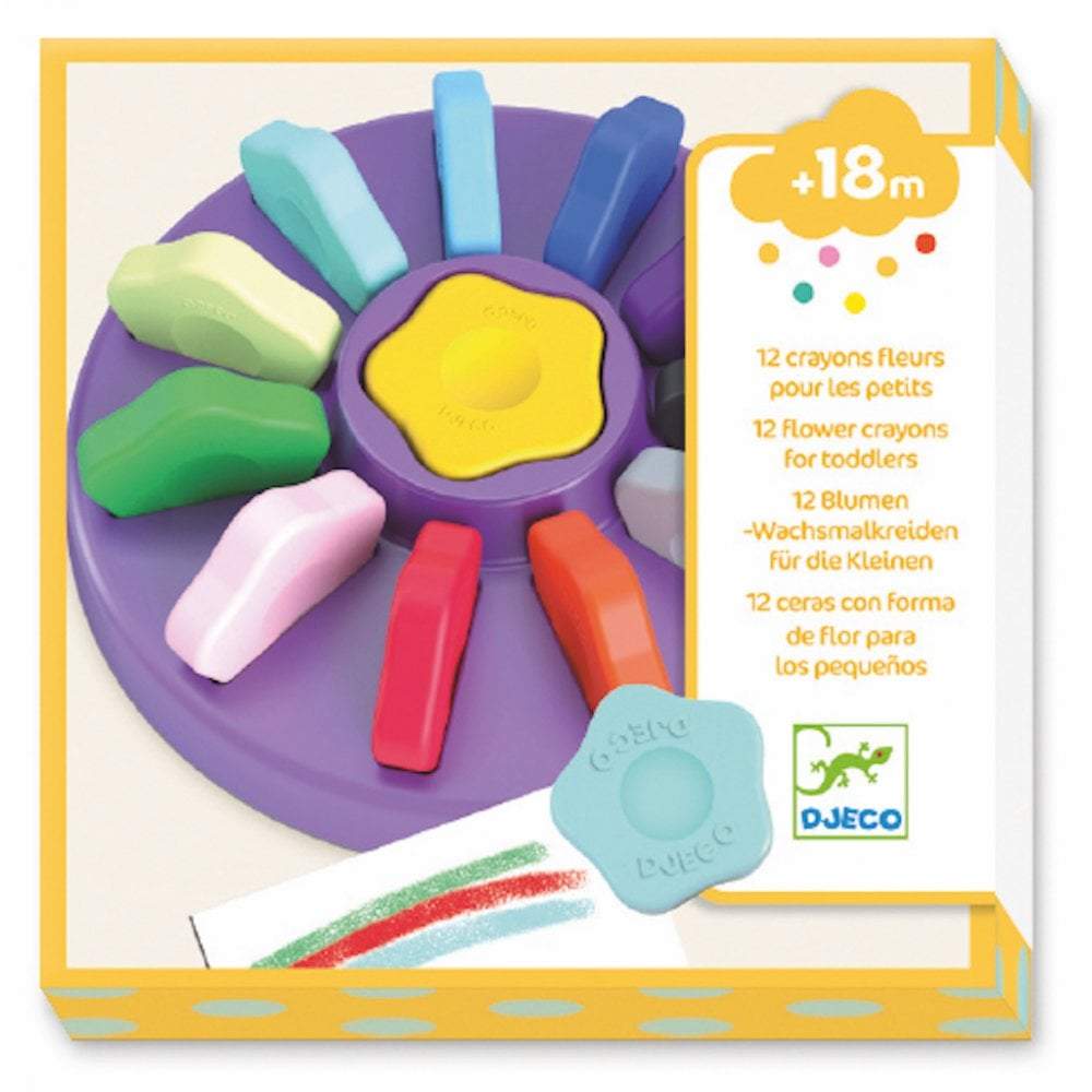 Brighten up drawing time with these flower-shaped crayons—easy to grip, vibrant hues, and perfect for little hands exploring creativity.