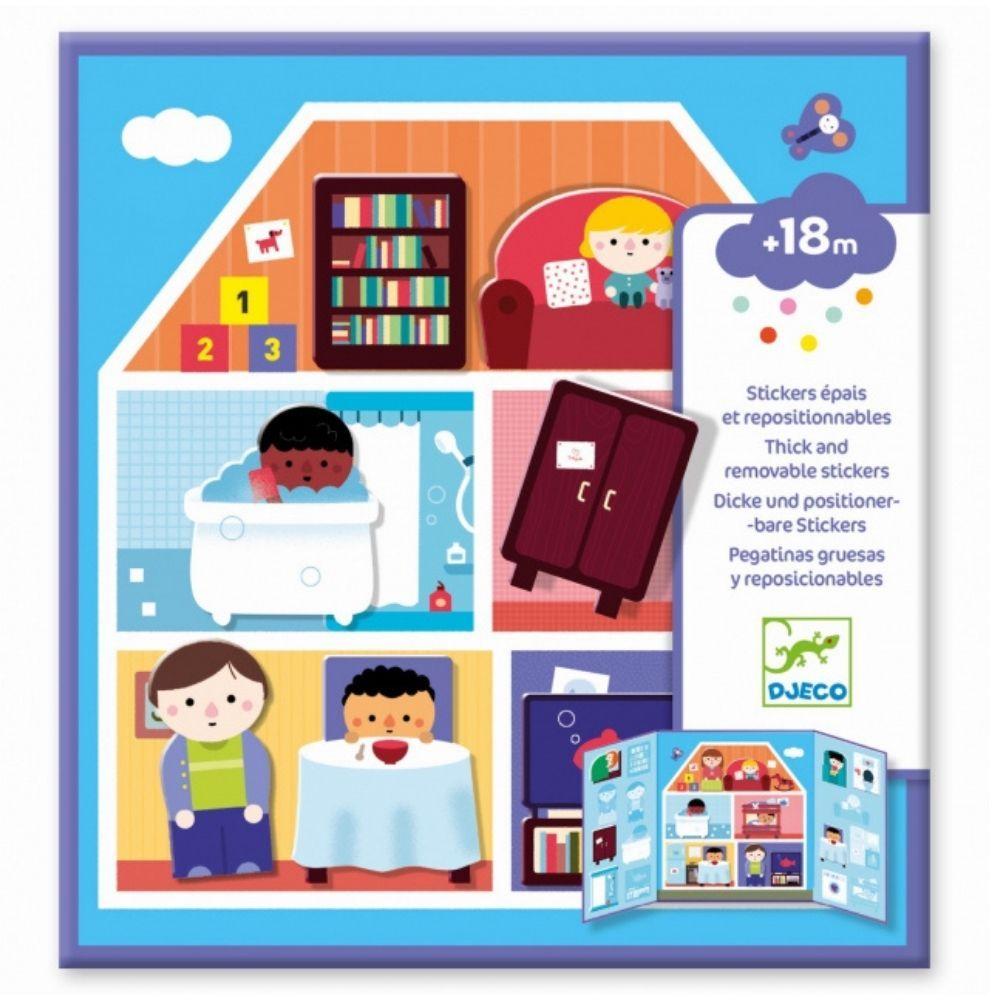 Djeco Arts & Crafts Djeco DJ09072 Create with Stickers House (6659630071968)