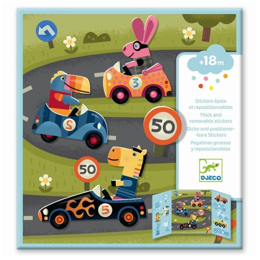 Djeco Arts & Crafts Djeco DJ09073 Create with Stickers Cars (6659639115936)