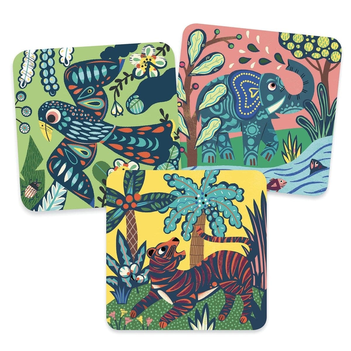 Djeco Arts & Crafts Djeco DJ09095 Scratch Boards Big Animals (6713960661152)