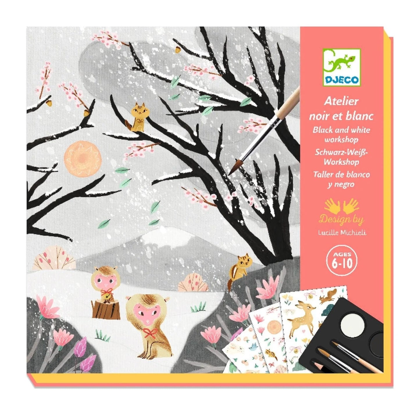 Djeco Creative Toy Djeco DJ09349 The Last Snowfall Painting & Collage Kit (7878663864568)