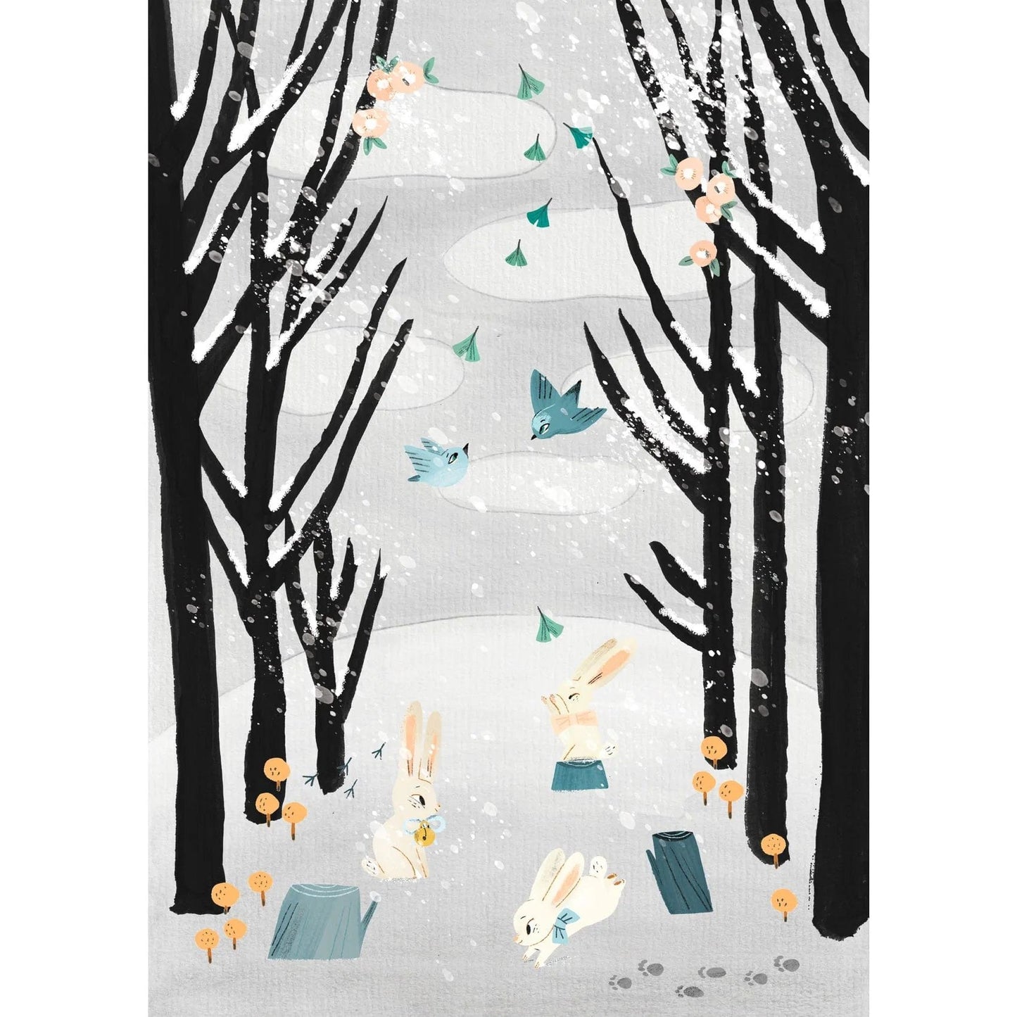 Djeco Creative Toy Djeco DJ09349 The Last Snowfall Painting & Collage Kit (7878663864568)