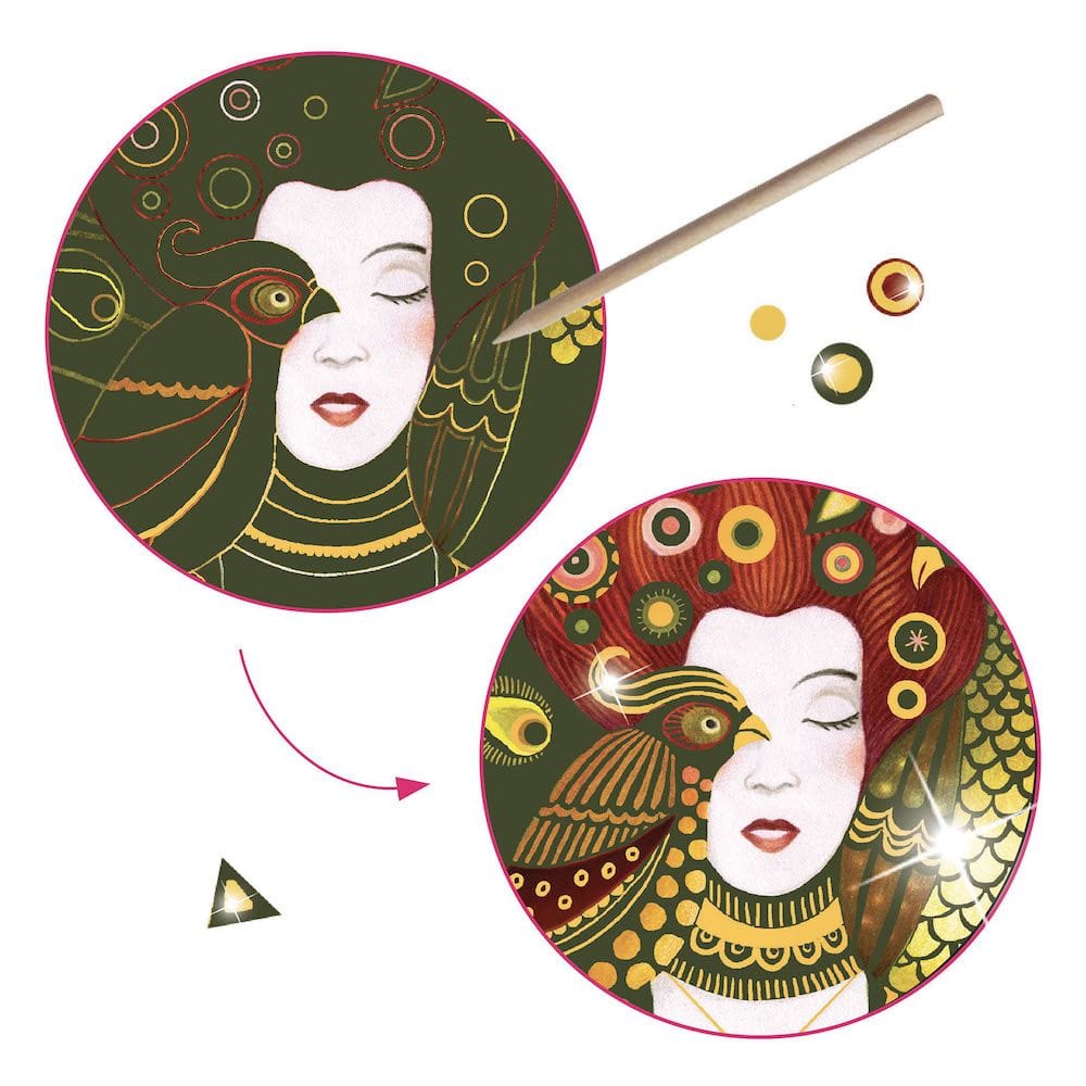 Djeco Scratch Boards Djeco DJ09374 Golden Goddesses (7877369004280)