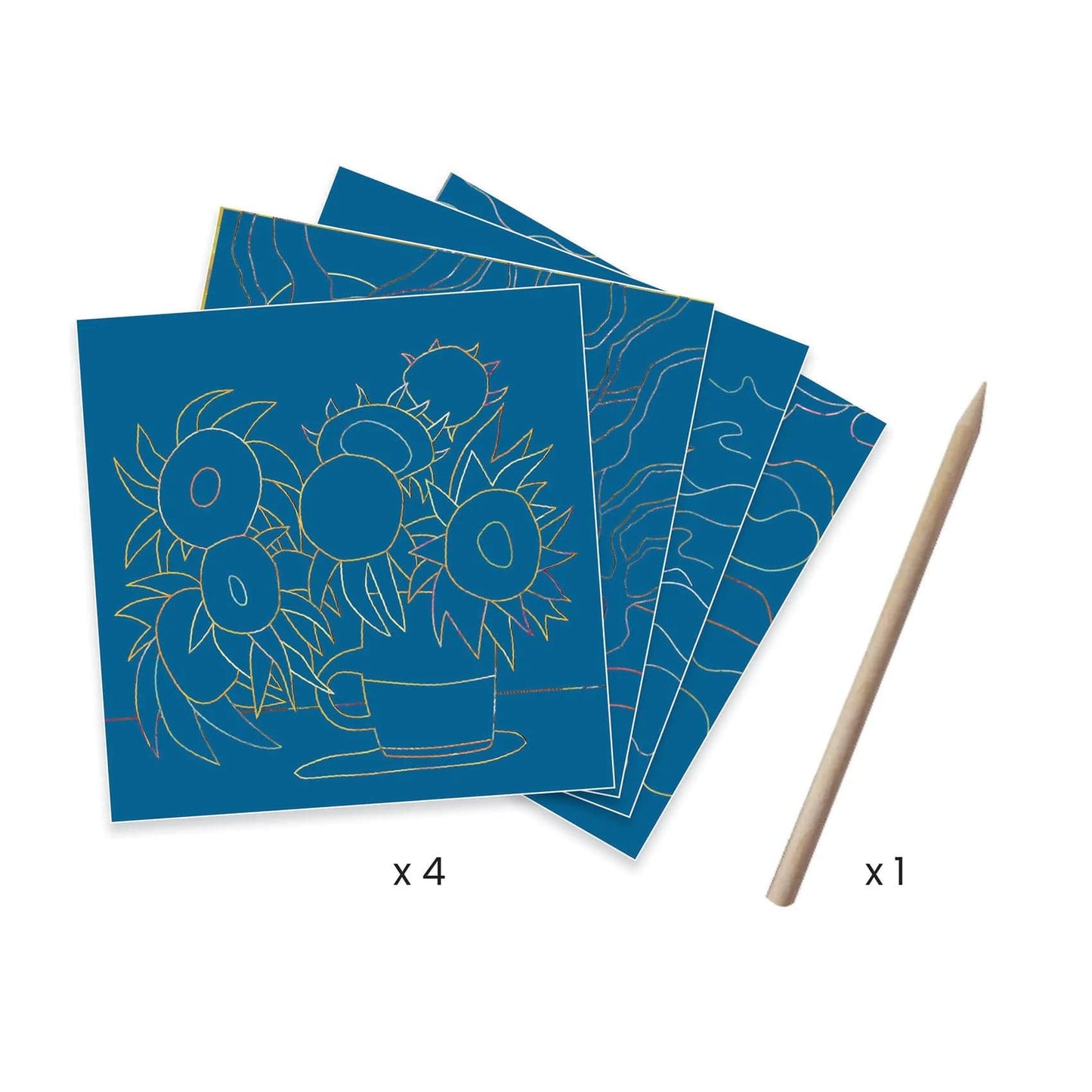 Wigwam Toys Creative Toy Djeco DJ09378 The South Scratch Cards Inspired by Vincent Van Gogh (7877454233848)