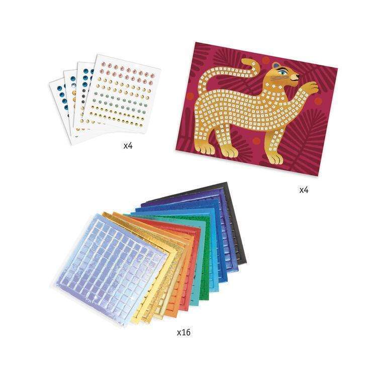 Djeco DJ09422 Mosaics Art by Numbers Deep in the Jungle - Wigwam Toys Brighton (5842831638688)