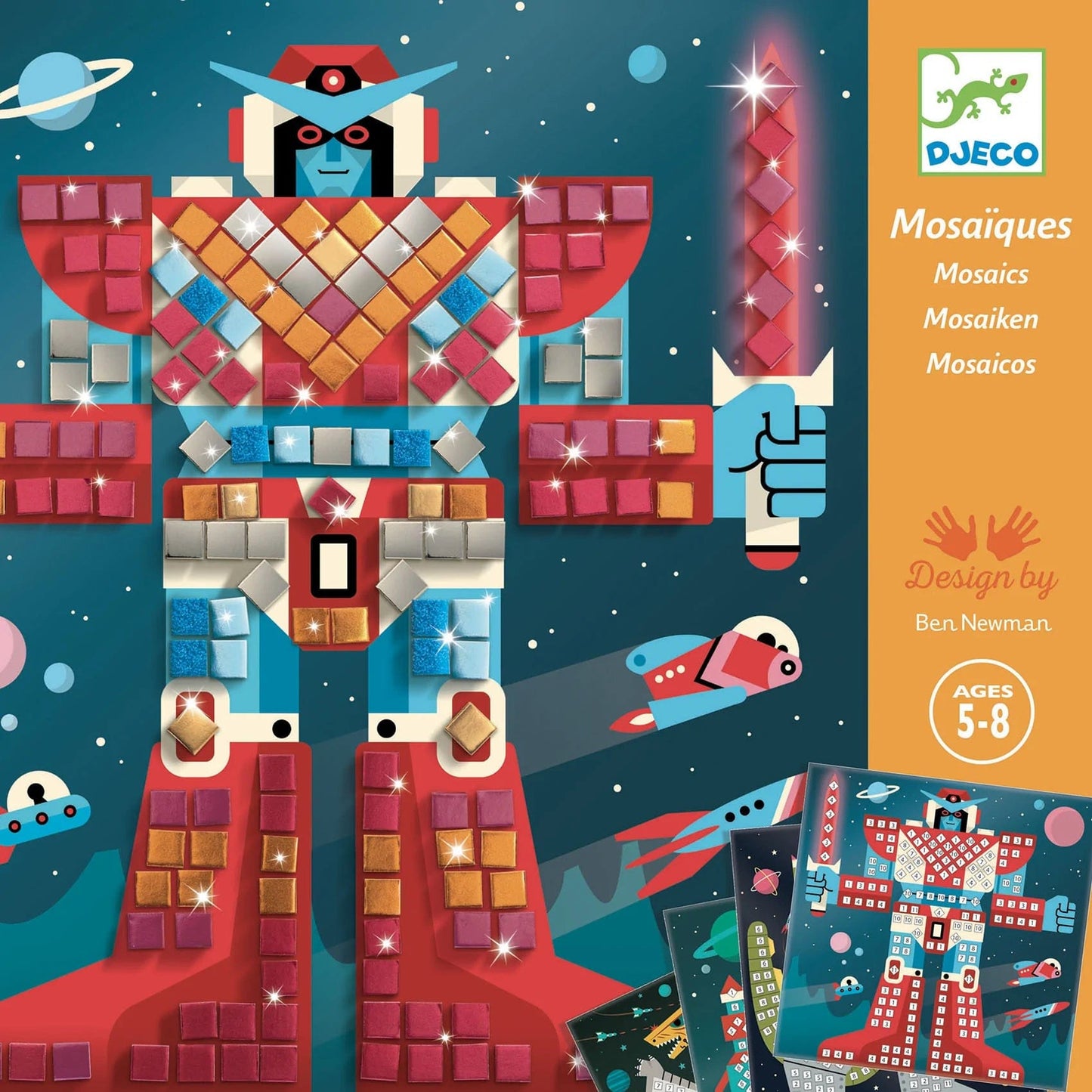 Djeco Creative Toy Djeco DJ09424 Space Battle Mosaic Kit (7877474943224)